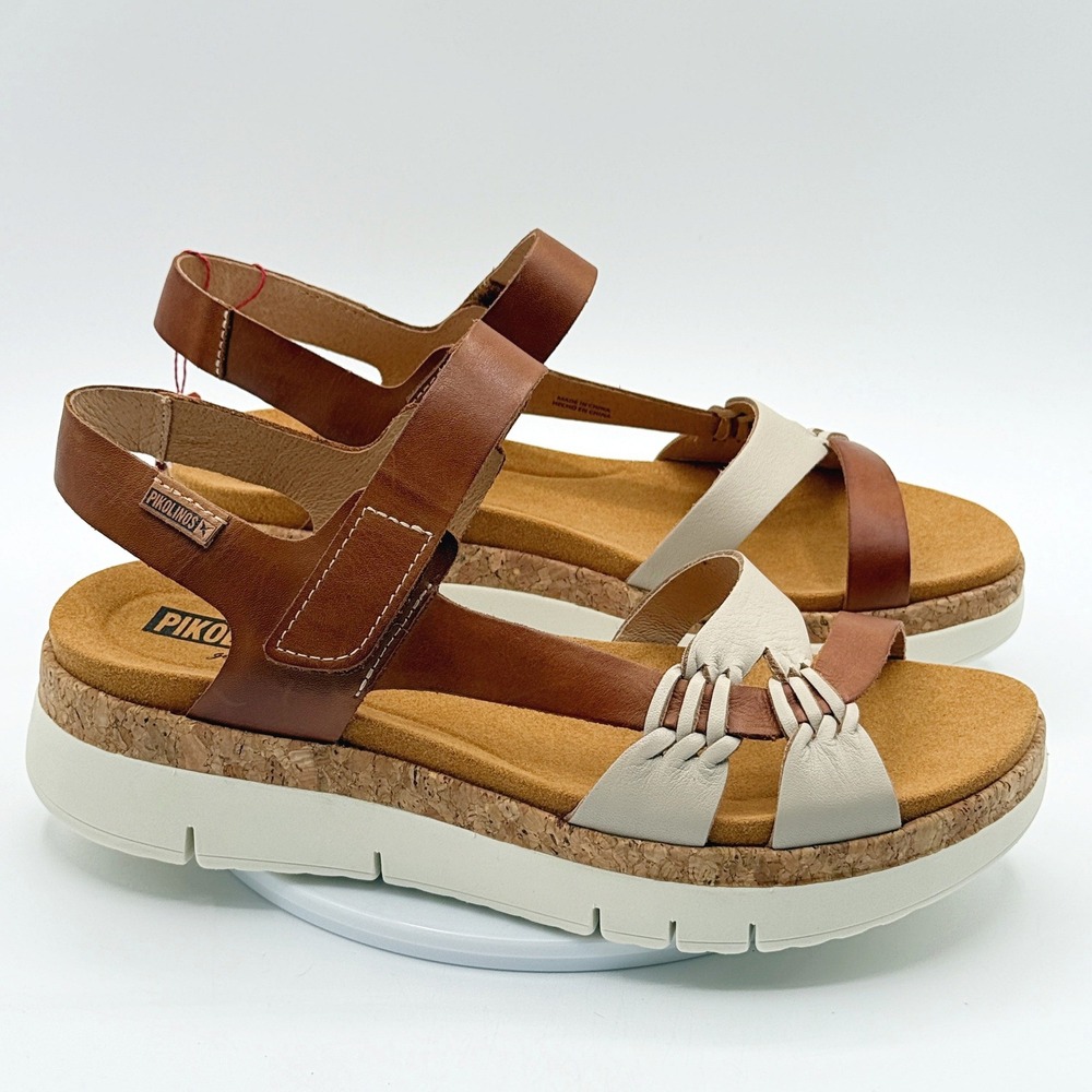 Pikolinos Palma Strappy Sandal 'Brown Cork' / Size 42 (US 11) NEW